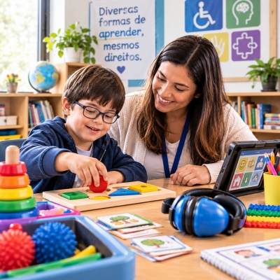EDUCAÇÃO INCLUSIVA NA PRÁTICA: Recursos Pedagógicos, Tecnologia Assistiva e Comunicação